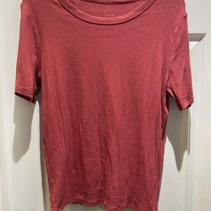 A New Day red short sleeve top Size L